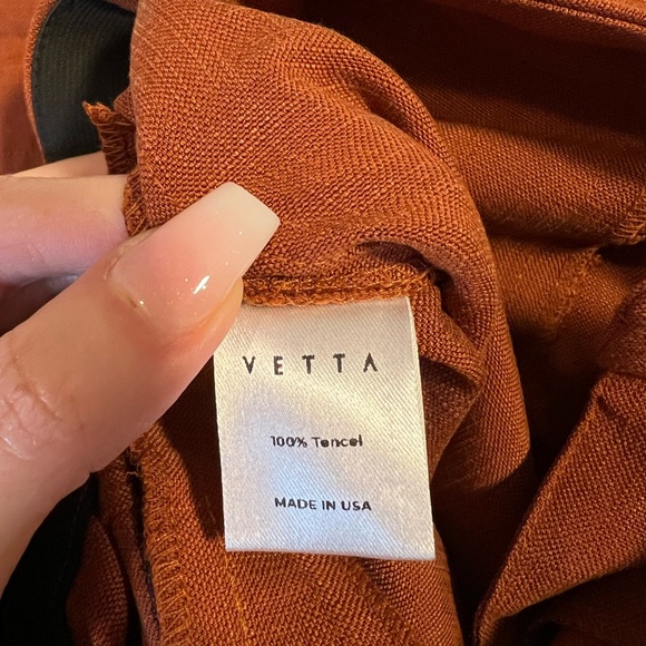 🧡RARE🧡EUC VETTA THE EVERY DAY PANT TROUSER ANKLE RUST ORANGE SIZE 6 TENCEL - Picture 5 of 6
